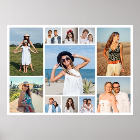Create Your Own 11 Photo Collage  Poster (Vorne)