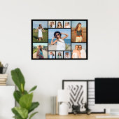 Create Your Own 11 Photo Collage  Poster (Heimbüro)