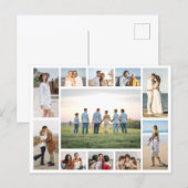 Create Your Own 11 Photo Collage Postkarte (Vorne/Hinten)