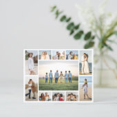 Create Your Own 11 Photo Collage Postkarte (Stehend Vorderseite)
