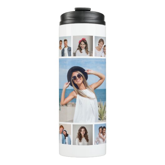 Create Your Own 11 Photo Collage Thermosbecher (Vorderseite)