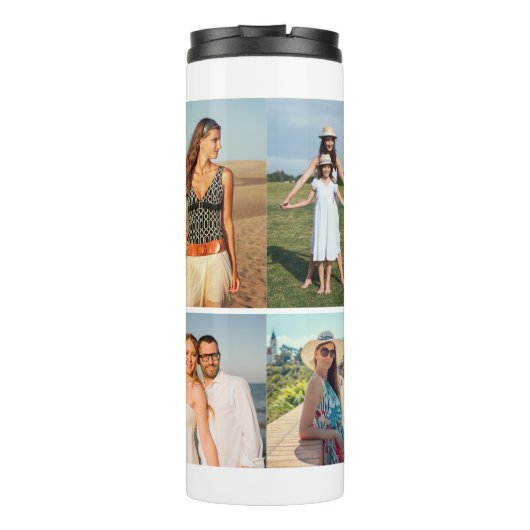 Create Your Own 11 Photo Collage Thermosbecher (Rückseite)
