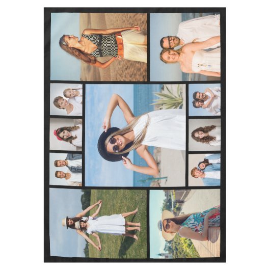 Create Your Own 11 Photo Collage Tischdecke (Vorderseite)
