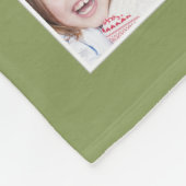 Create Your Own 12 Family Photo Collage Green   Fleecedecke (Ecke)