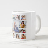 Create Your Own 13 Photo Collage Jumbo-Tasse (Vorderseite Rechts)