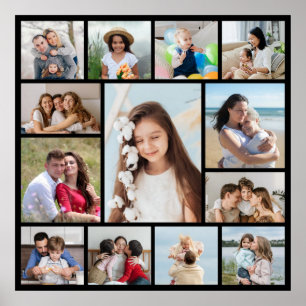 Create Your Own 13 Photo Collage  Poster