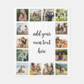 Create Your Own 14 Photo Collage Fleecedecke (Vorderseite)
