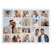 Create Your Own 14 Photo Collage Große Geschenktüte (Rückseite)