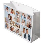 Create Your Own 14 Photo Collage Große Geschenktüte (Rückseite Schrägansicht)