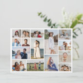 Create Your Own 15 Photo Collage Einladung (Stehend Vorderseite)