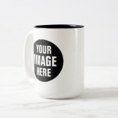 Create Your Own 15oz Two Tone Coffee Mug Zweifarbige Tasse (Vorderseite Links)