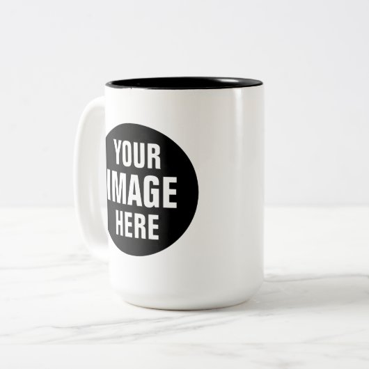 Create Your Own 15oz Two Tone Coffee Mug Zweifarbige Tasse (Vorderseite Links)