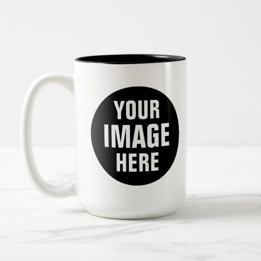 Create Your Own 15oz Two Tone Coffee Mug Zweifarbige Tasse (Links)