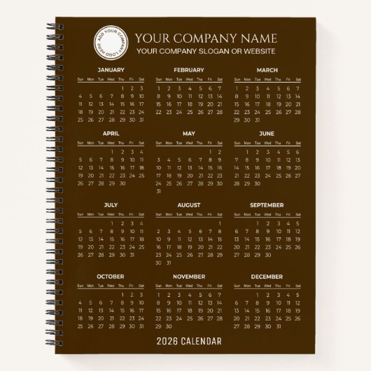 Create Your Own 2026 Company Calendar |  Notizblock (Vorderseite)