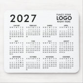 Create Your Own 2027 Business Logo Calendar Mousepad (Vorne)