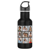 Create Your Own 21 Photo Collage  Edelstahlflasche (Vorderseite)