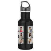 Create Your Own 21 Photo Collage  Edelstahlflasche (Rückseite)