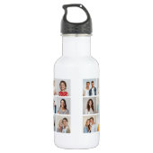 Create Your Own 21 Photo Collage  Edelstahlflasche (Rückseite)