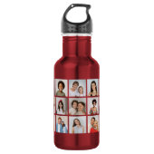 Create Your Own 21 Photo Collage  Edelstahlflasche (Vorderseite)