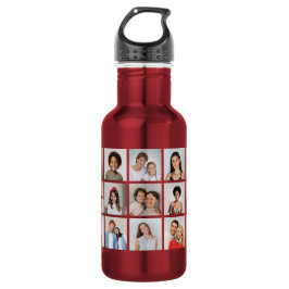 Create Your Own 21 Photo Collage  Edelstahlflasche