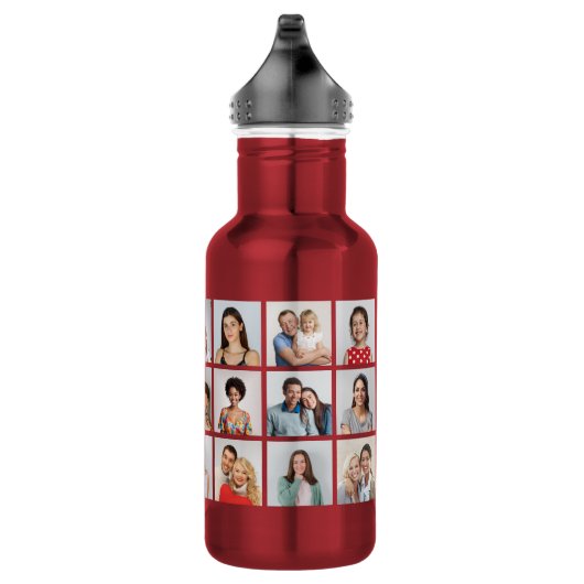 Create Your Own 21 Photo Collage  Edelstahlflasche (Rechts)