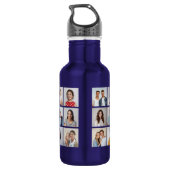 Create Your Own 21 Photo Collage  Edelstahlflasche (Rückseite)