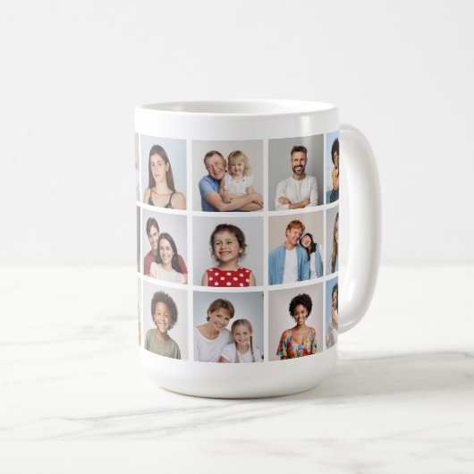 Create Your Own 21 Photo Collage  Kaffeetasse (VorderseiteRechts)