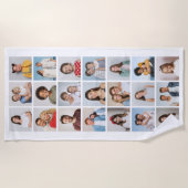 Create Your Own 21 Photo Collage  Strandtuch (Vorderseite)