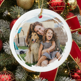 Create Your Own 2 Photo Keramik Ornament