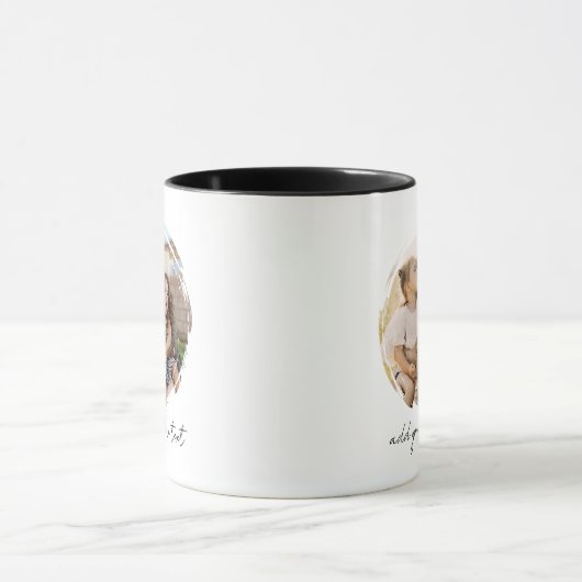 Create Your Own 2 Photo Tasse (Zentrum)