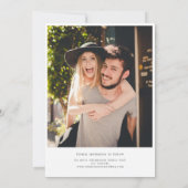 Create Your Own 2 Photo Wedding Save the Date Card (Rückseite)
