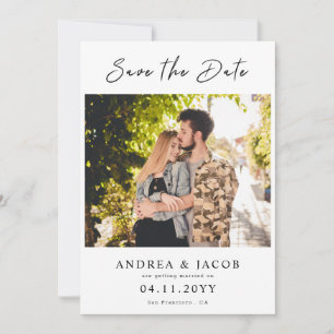 Create Your Own 2 Photo Wedding Save the Date Card