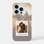 Create Your Own 2 Photo with Name iPhone Hülle (Rückseite)