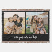 Create Your Own 2 Photo With Text Decke (Vorderseite)