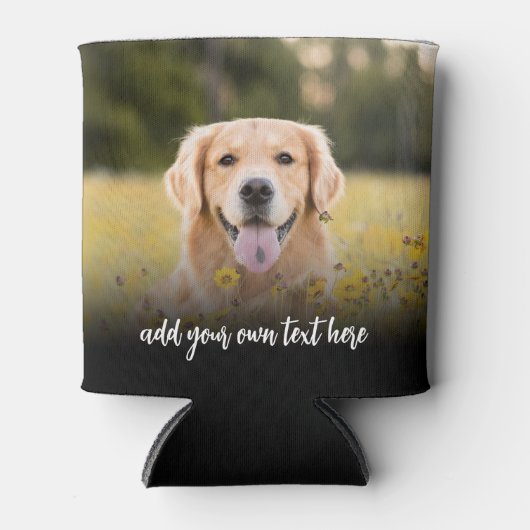 Create Your Own 2 Photo With Text Dosenkühler (Vorderseite)