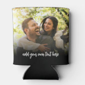 Create Your Own 2 Photo With Text Dosenkühler (Rückseite)