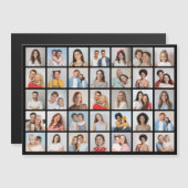 Create Your Own 35 Photo Collage Magnetic Card Magnetkarte (Vorne/Hinten)