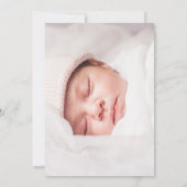 Create Your Own 3 Collage Multi Photo Baby New Dankeskarte (Rückseite)