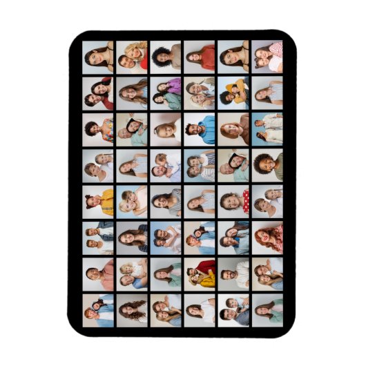 Create Your Own 48 Photo Collage Flexible Magnet (Vertikal)