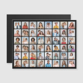 Create Your Own 48 Photo Collage Magnetic Card Magnetkarte (Vorne/Hinten)