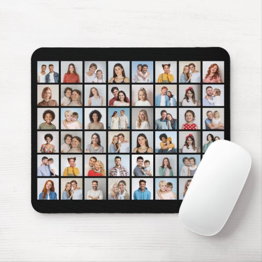 Create Your Own 48 Photo Collage Mousepad (Mit Mouse)