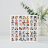 Create Your Own 49 Photo Collage Greeting Karte (Stehend Vorderseite)