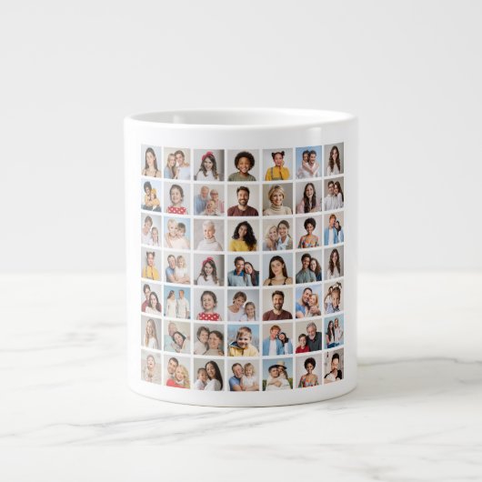 Create Your Own 49 Photo Collage  Jumbo-Tasse (Vorderseite)