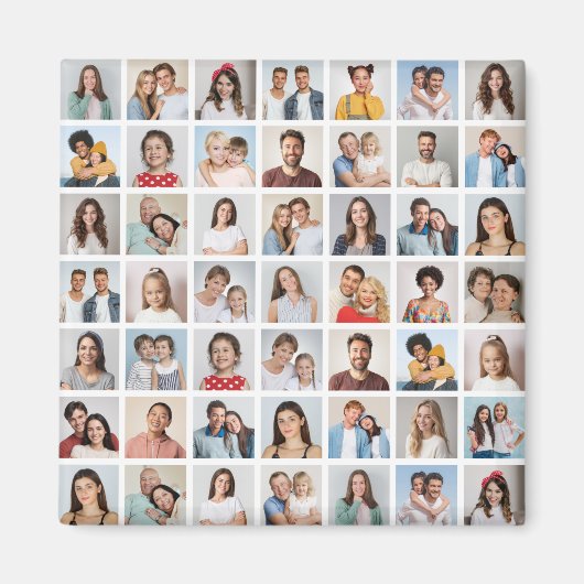 Create Your Own 49 Photo Collage Magnet (Vorne)