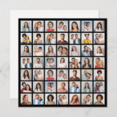 Create Your Own 49 Photo Collage Mitteilungskarte (Vorne/Hinten)