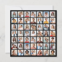 Create Your Own 49 Photo Collage Mitteilungskarte