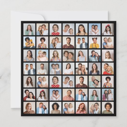 Create Your Own 49 Photo Collage Mitteilungskarte (Vorderseite)