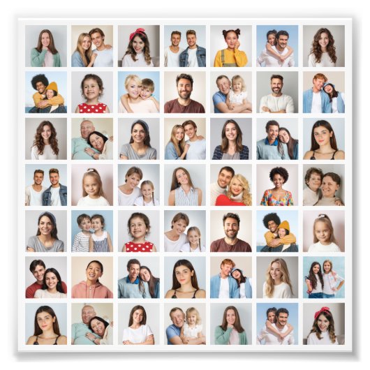 Create Your Own 49 Photo Collage Photo Enlargement Fotodruck (Vorne)