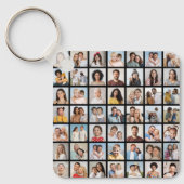 Create Your Own 49 Photo Collage Schlüsselanhänger (Vorderseite)