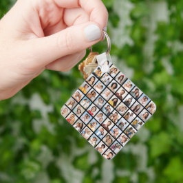 Create Your Own 49 Photo Collage Schlüsselanhänger